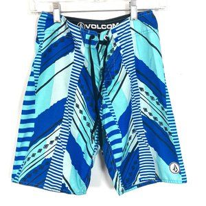 Volcom Boys Blue Swim Shorts Size 12